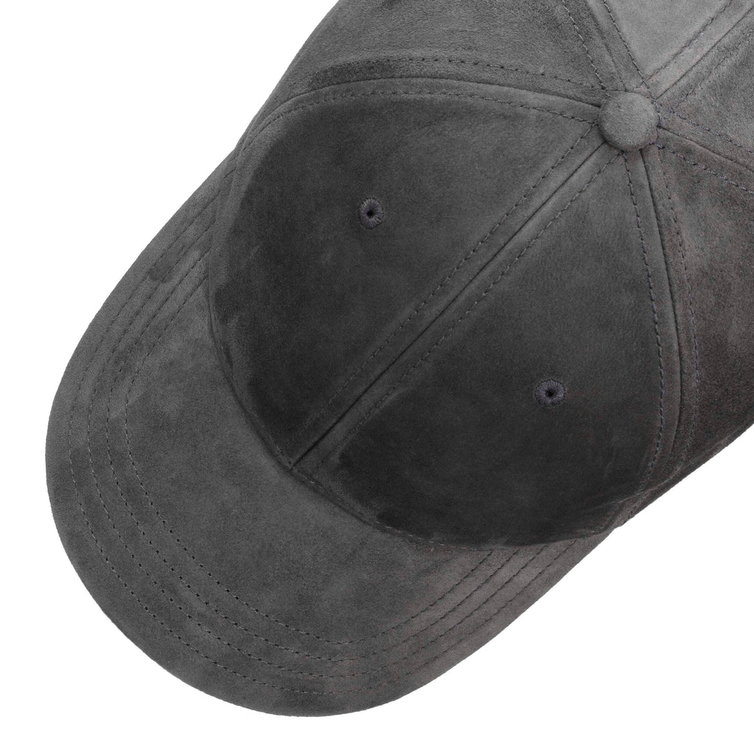 Stetson Goat Suede Baseball Cap in Grey