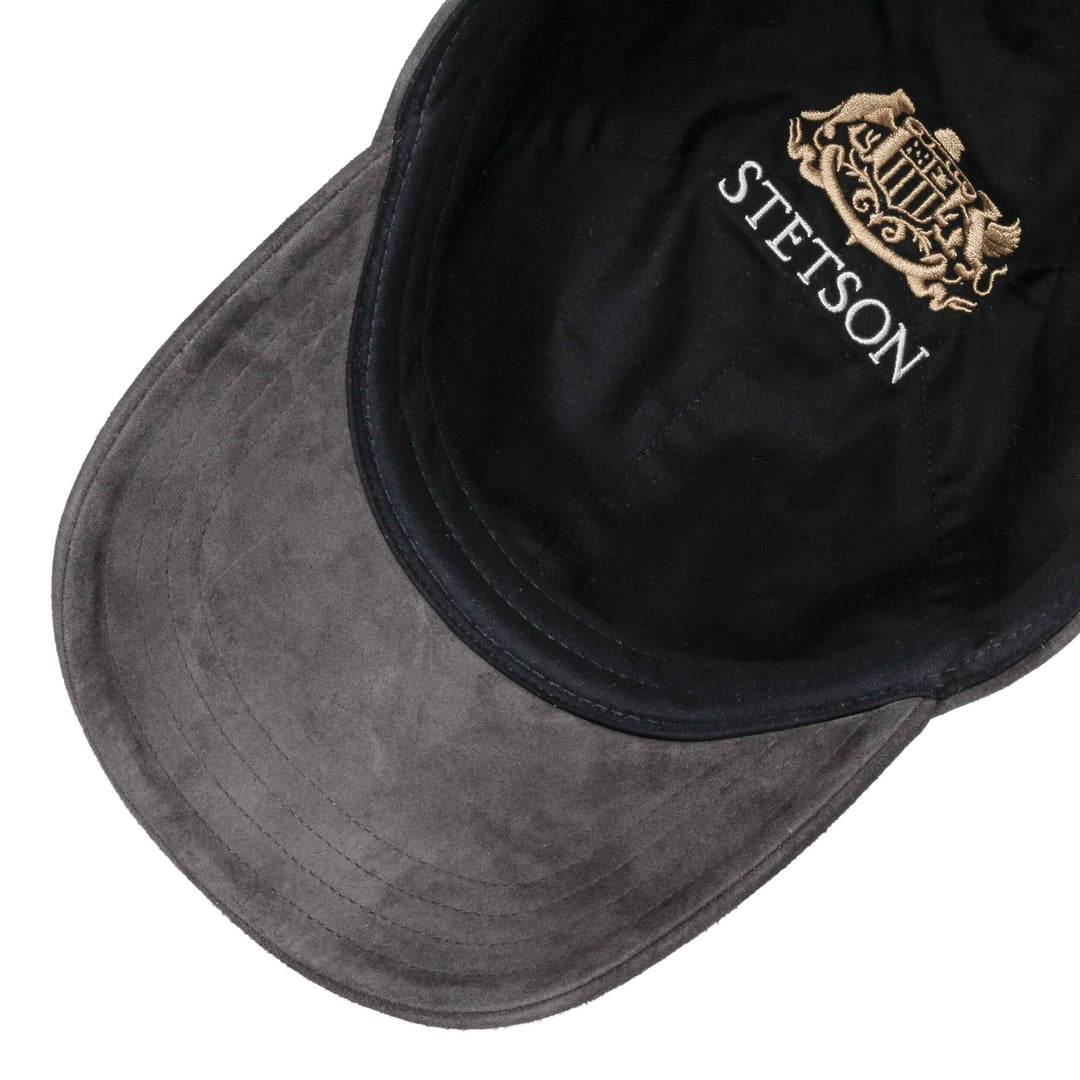 Stetson Goat Suede Baseball Cap in Grey