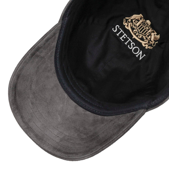 Stetson Goat Suede Baseball Cap in Grey