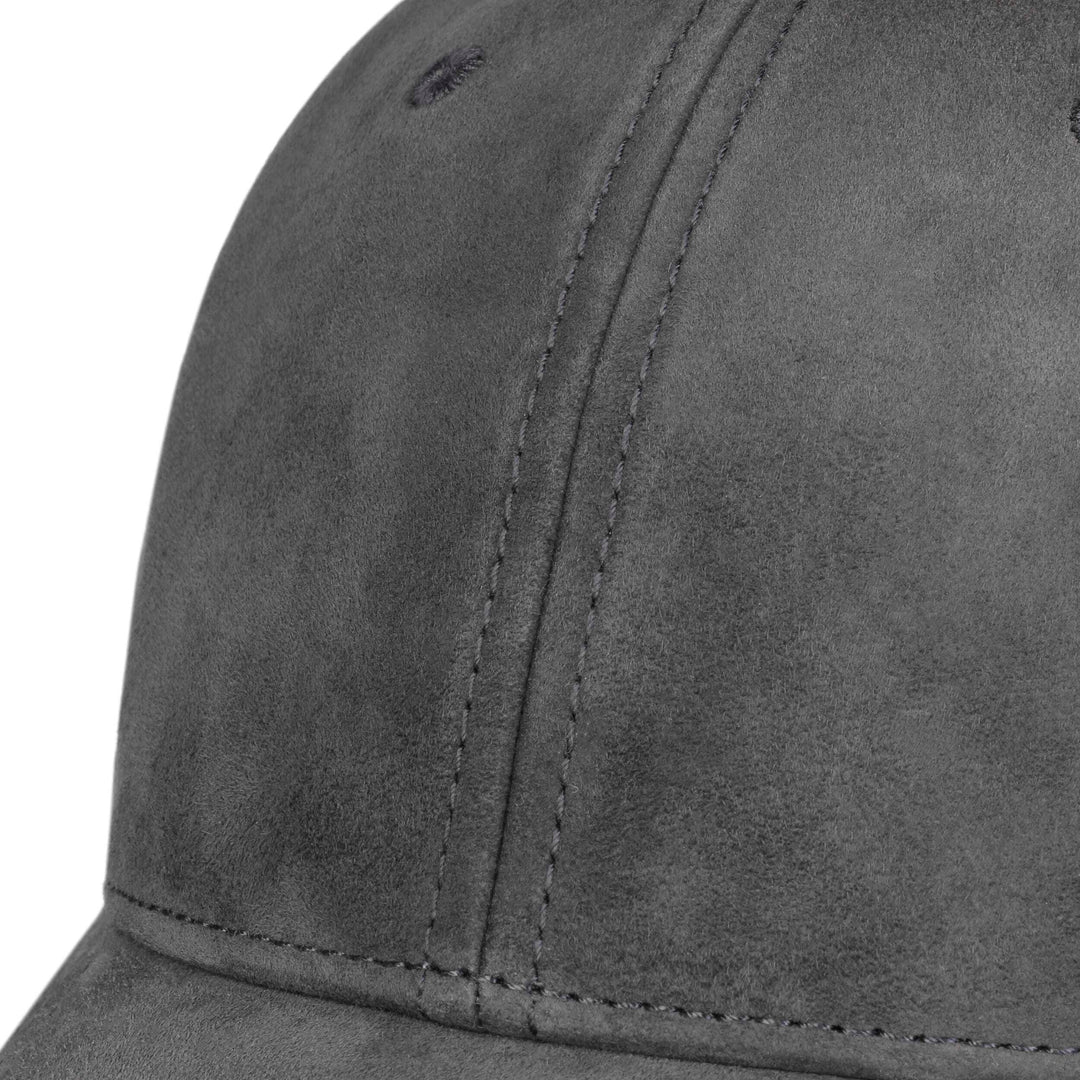 Stetson Goat Suede Baseball Cap in Grey
