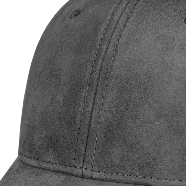 Stetson Goat Suede Baseball Cap in Grey
