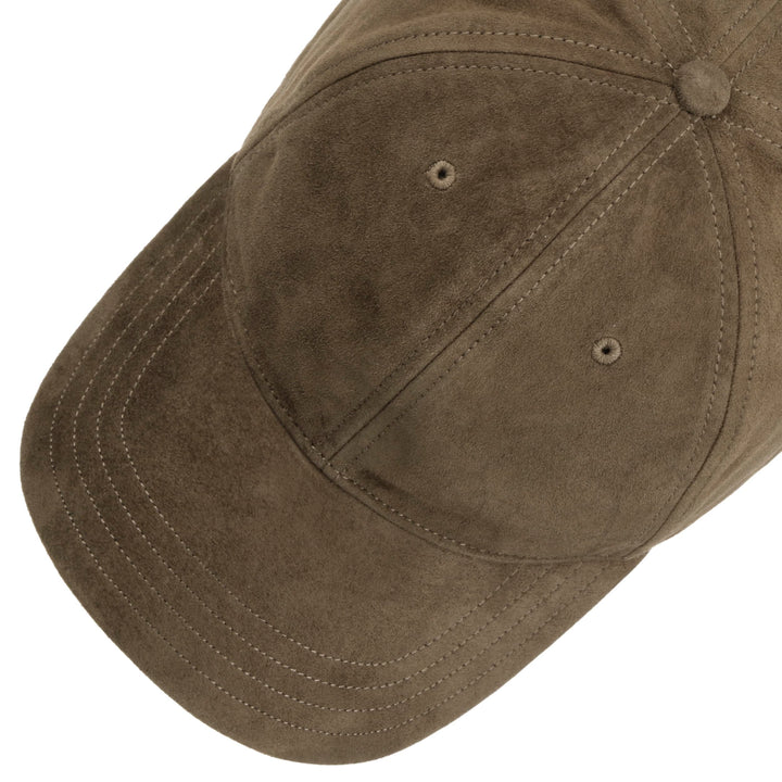 Stetson Goat Suede Baseball Cap in Olive