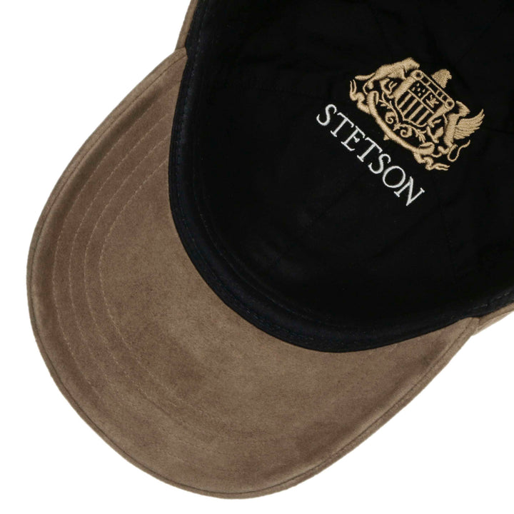 Stetson Goat Suede Baseball Cap in Olive