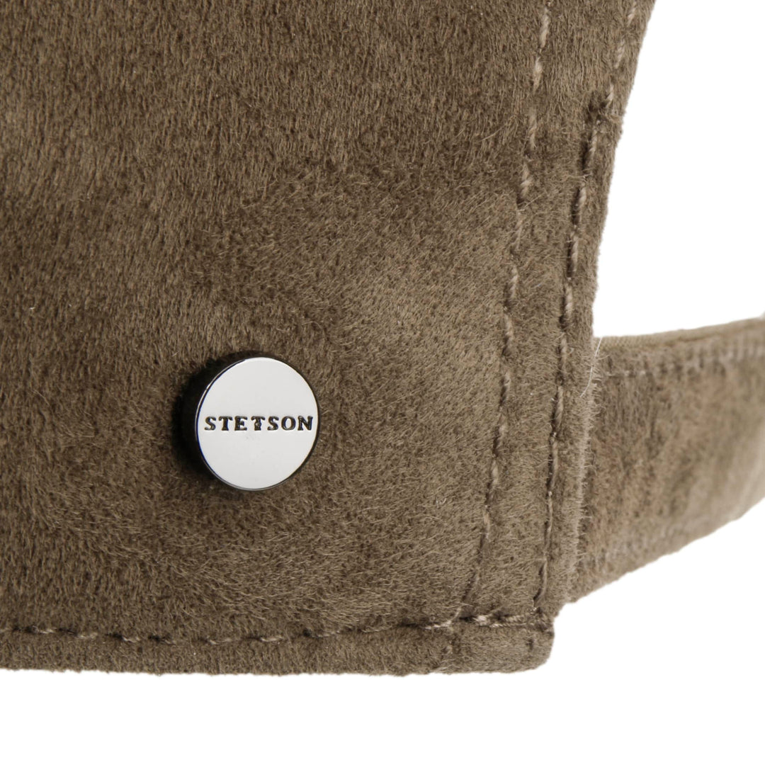 Stetson Goat Suede Baseball Cap in Olive