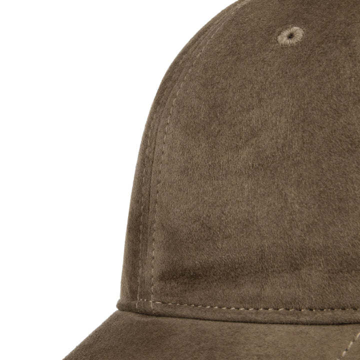 Stetson Goat Suede Baseball Cap in Olive