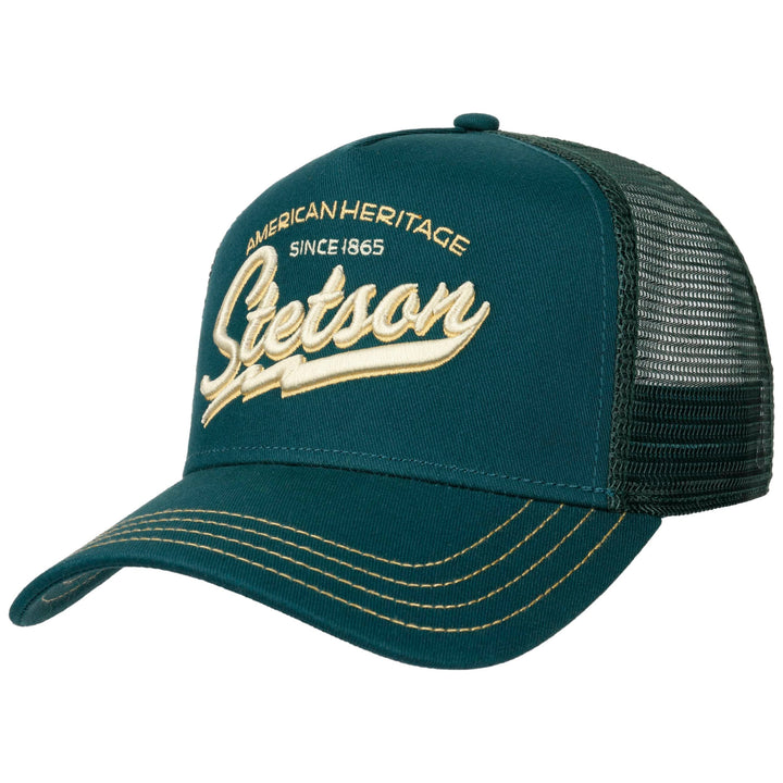 Stetson American Heritage Forest Green Trucker Baseball Cap