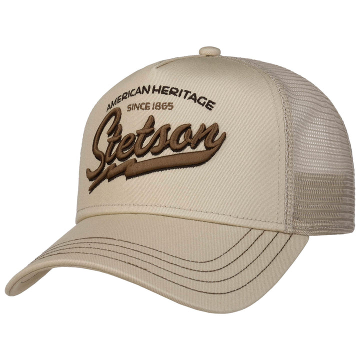 Stetson American Heritage Beige Trucker Baseball Cap