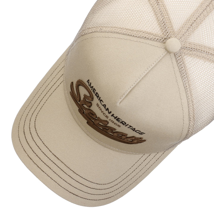 Stetson American Heritage Beige Trucker Baseball Cap