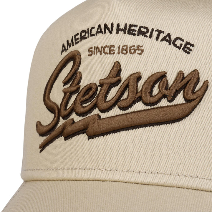 Stetson American Heritage Beige Trucker Baseball Cap