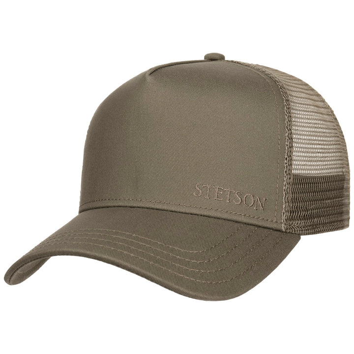 Stetson American Baseball Trucker Cap Adjustable Olive