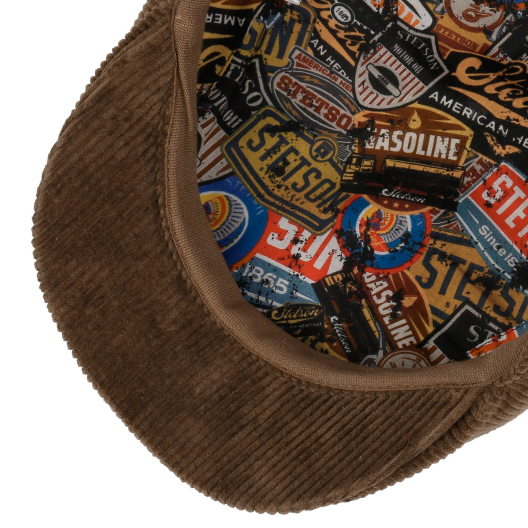 Stetson 8-Panel Carson Cord Cap in Brown