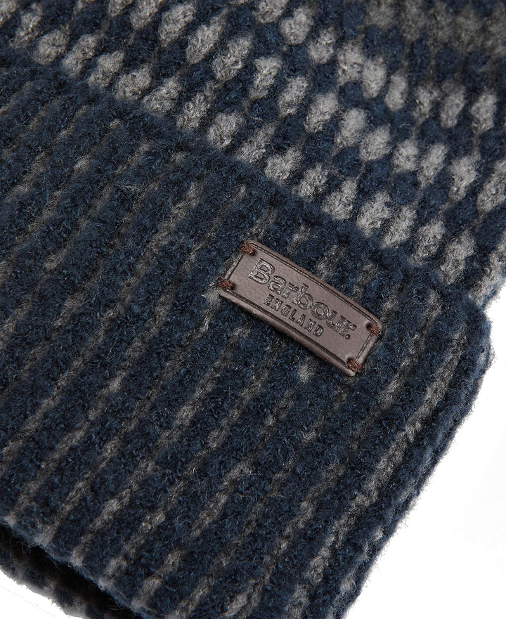 Barbour Harray Beanie Hat in Blue