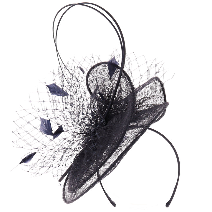 Navy Headband Fascinator