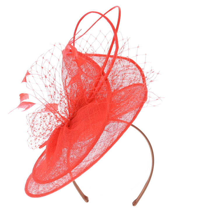 Poppy Red Headband Fascinator