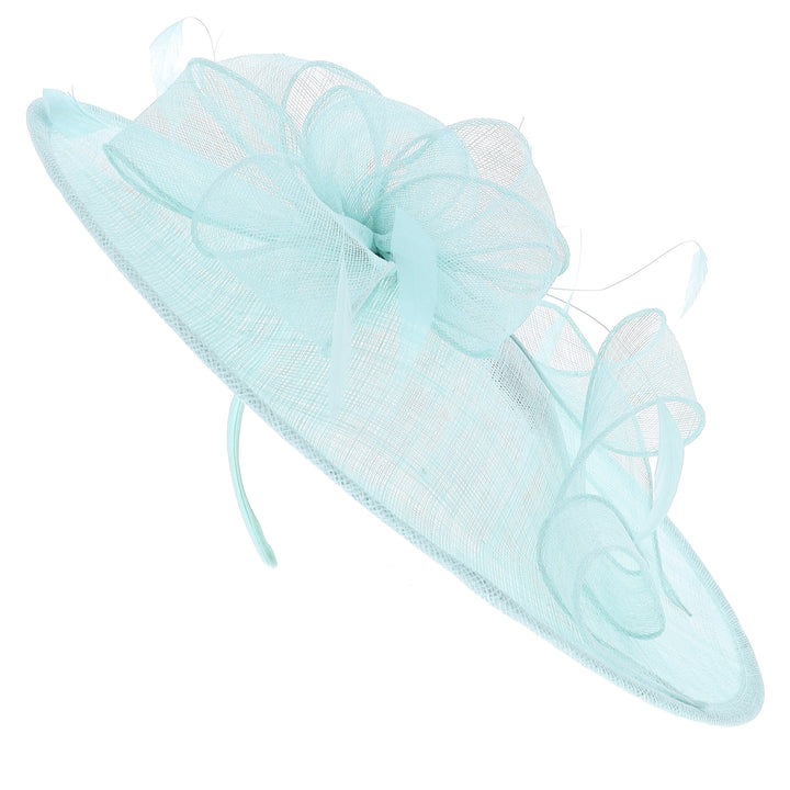 Aqua Large Headband Fascinator (9507)