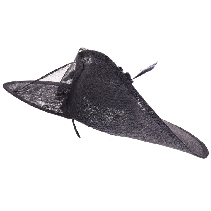 Navy Large 50cm Disc Headband Fascinator (9716)