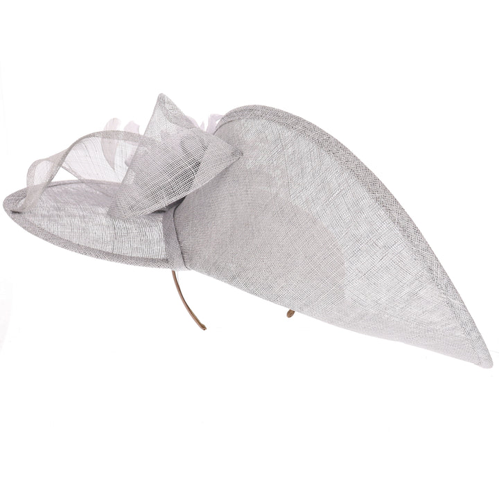 Steel Grey Large 50cm Disc Headband Fascinator (9716)