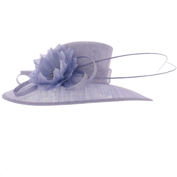 Viola Wide Brim Sinamay Wedding Hat
