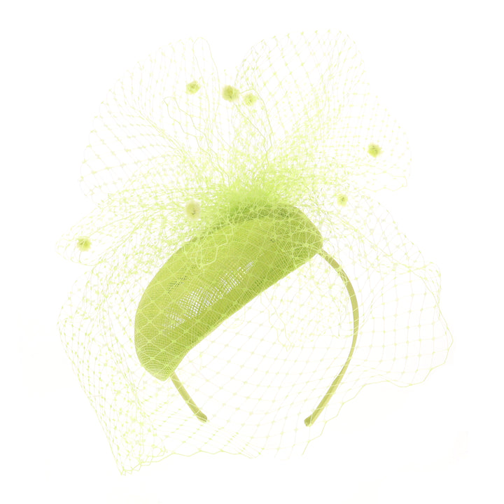 Lime Pillbox Headband Fascinator (9905)