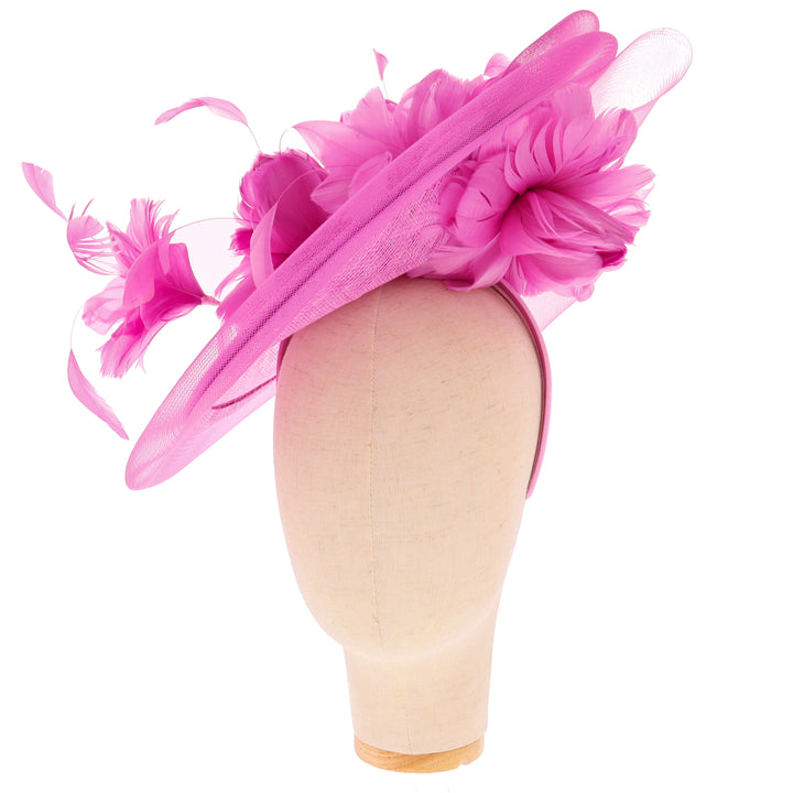 Fuchsia Disc Headband Fascinator (9906)