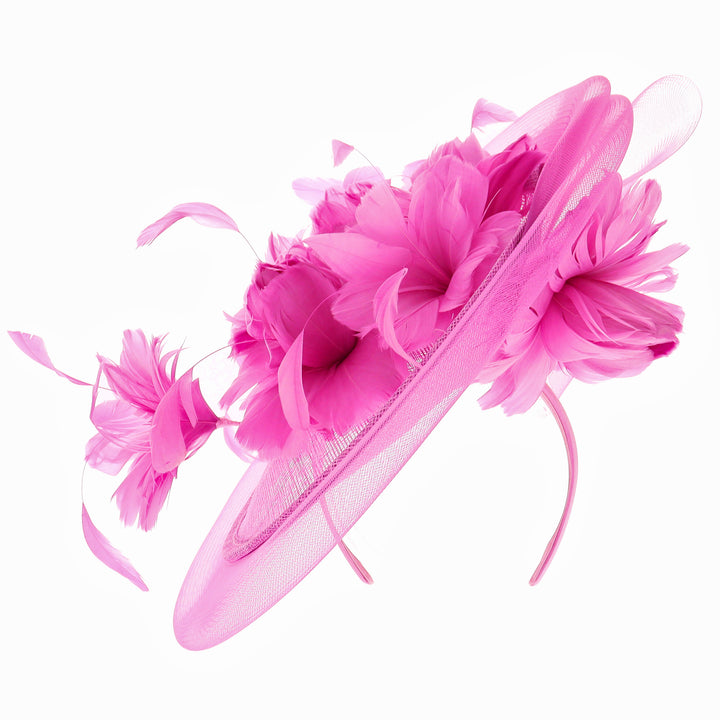 Fuchsia Disc Headband Fascinator (9906)
