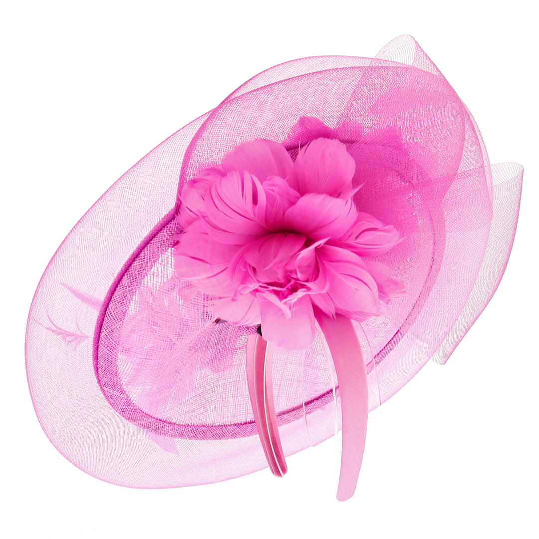 Fuchsia Disc Headband Fascinator (9906)