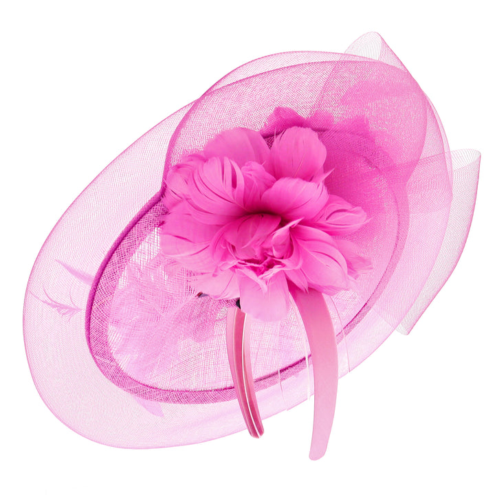 Fuchsia Disc Headband Fascinator (9906)