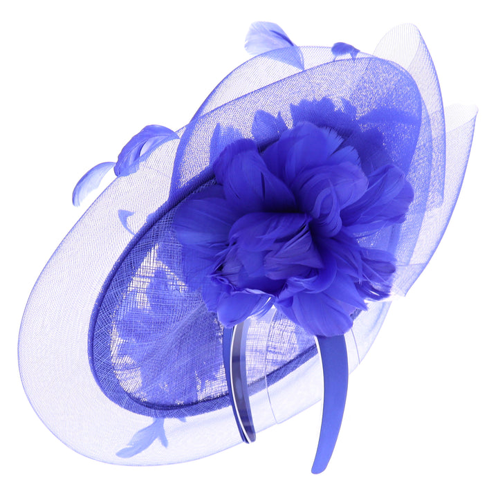 Royal Blue Disc Headband Fascinator (9906)