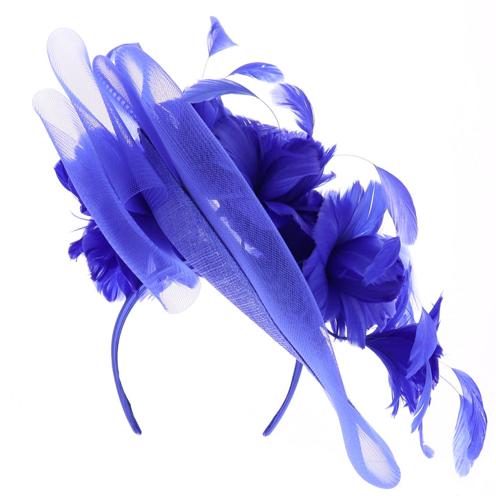 Royal Blue Disc Headband Fascinator (9906)