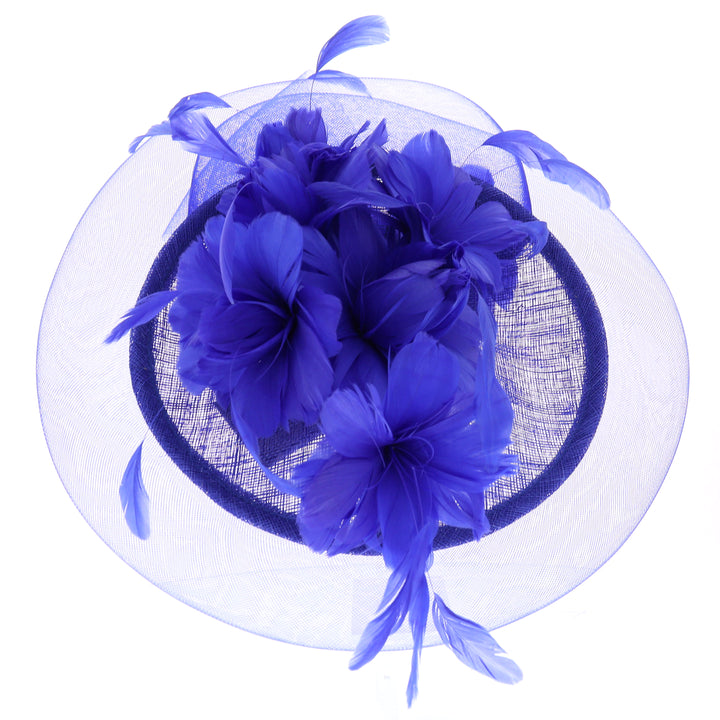Royal Blue Disc Headband Fascinator (9906)