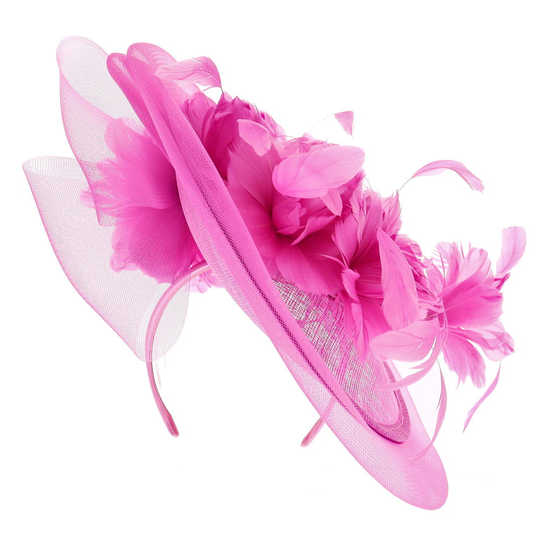 Fuchsia Disc Headband Fascinator (9906)