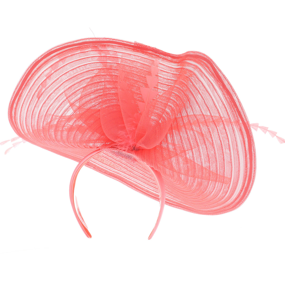 Melon Pink Headband Fascinator (9914)