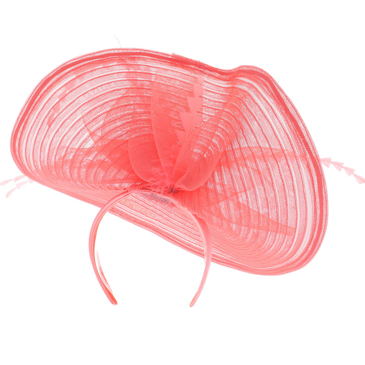 Melon Pink Headband Fascinator (9914)