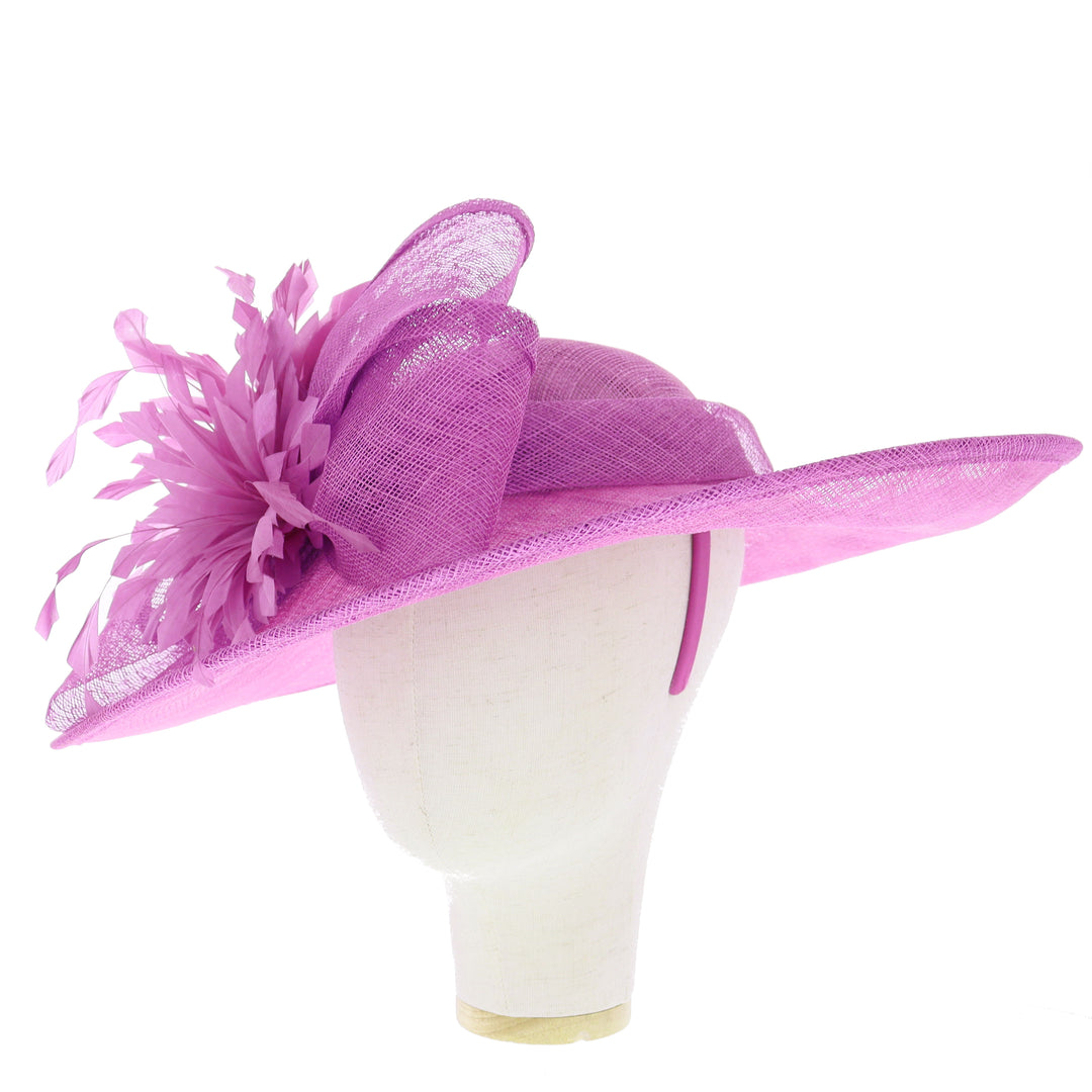 Purple Wide Brim Headband Hatinator (9915)