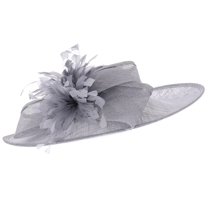 Grey Wide Brim Headband Hatinator (9915)