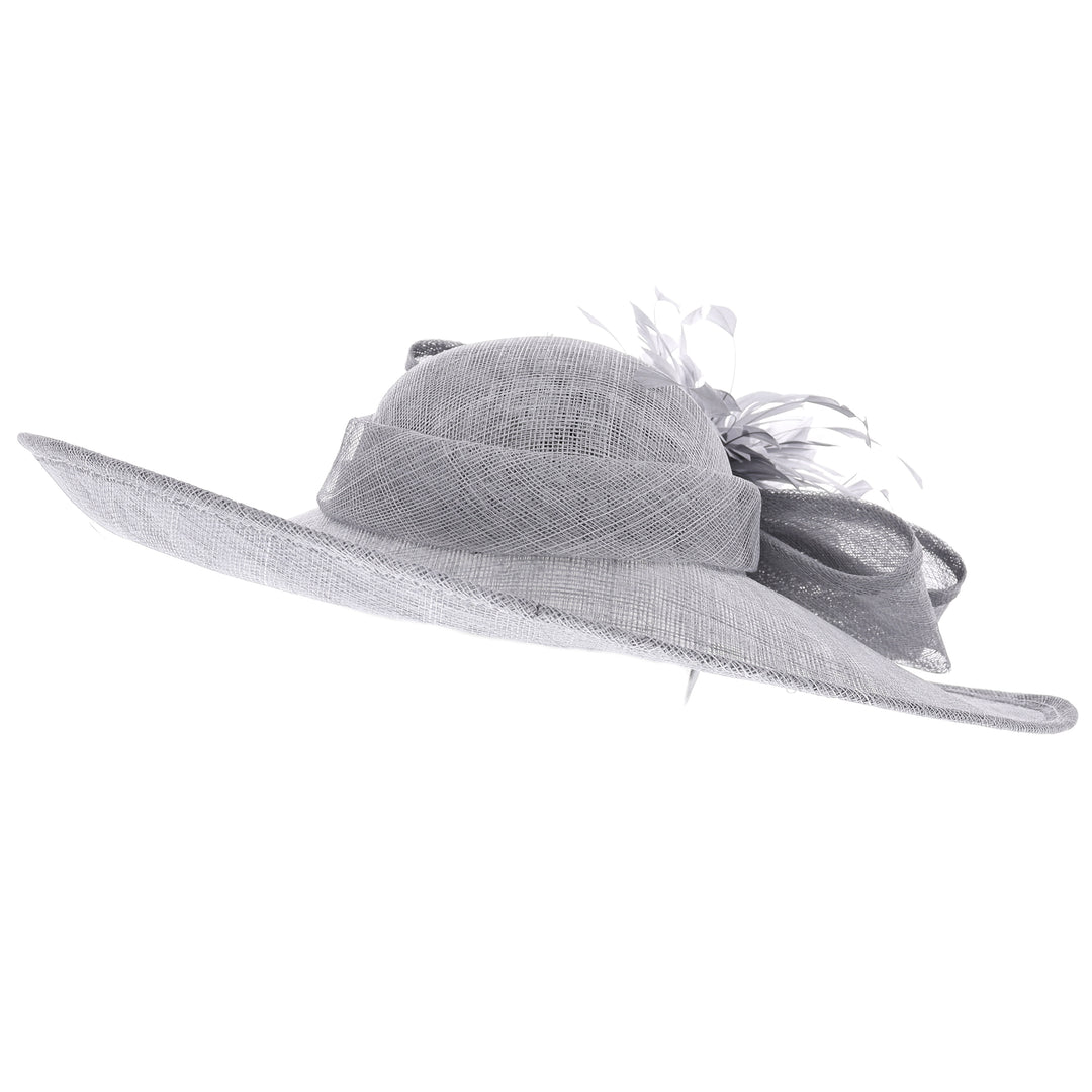 Grey Wide Brim Headband Hatinator (9915)