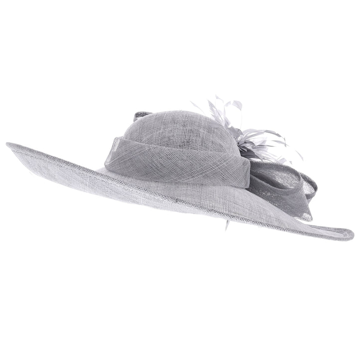 Grey Wide Brim Headband Hatinator (9915)