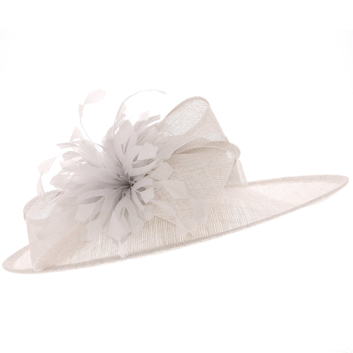 Dove/Silver Wide Brim Headband Hatinator (9915)