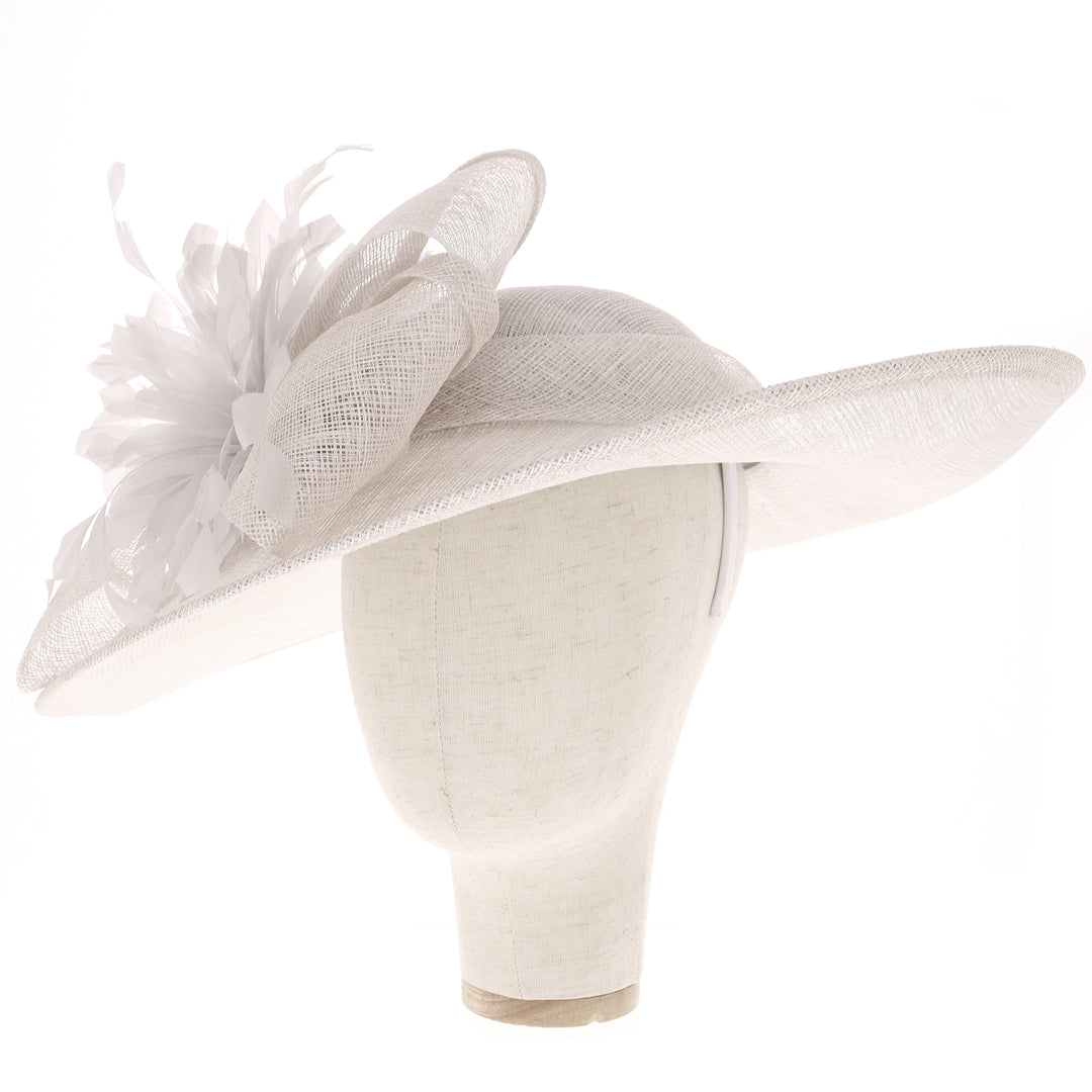 Dove/Silver Wide Brim Headband Hatinator (9915)