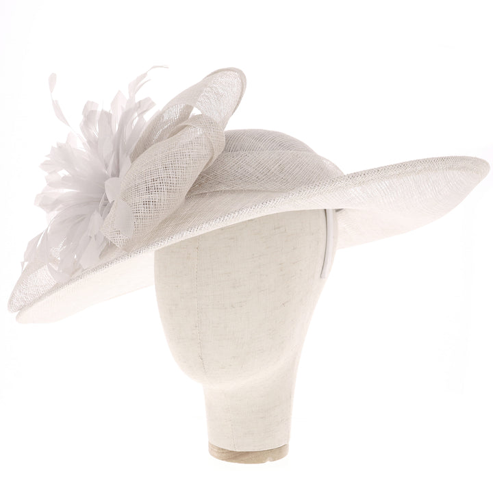 Dove/Silver Wide Brim Headband Hatinator (9915)