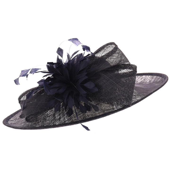 Navy Wide Brim Headband Hatinator (9915)
