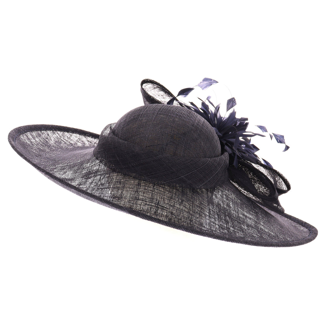 Navy Wide Brim Headband Hatinator (9915)