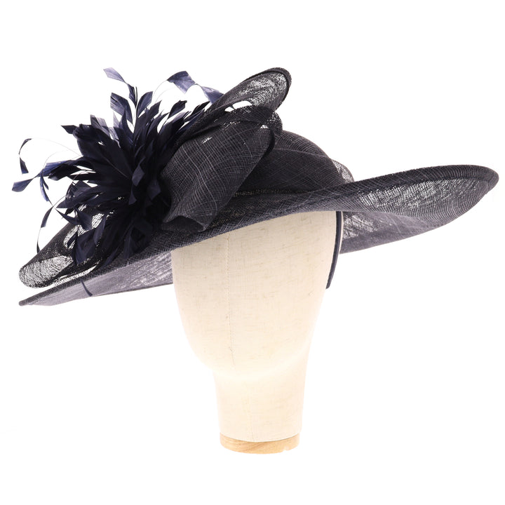 Navy Wide Brim Headband Hatinator (9915)