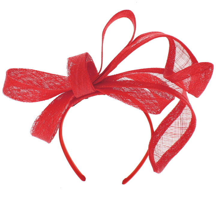 Red Headband Fascinator (9923)