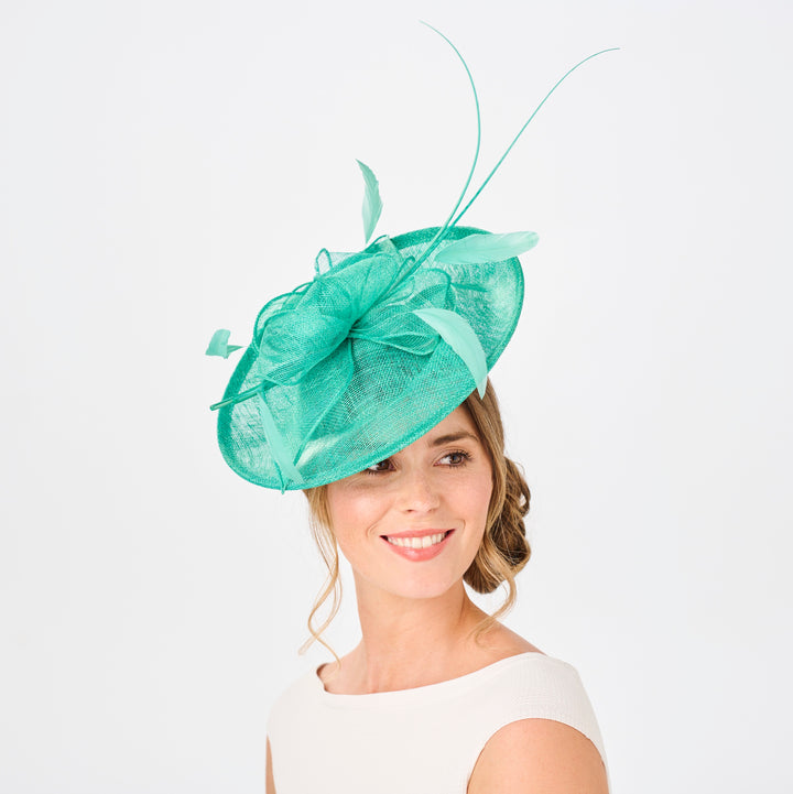 Lime Medium Disc Headband Fascinator (9924)