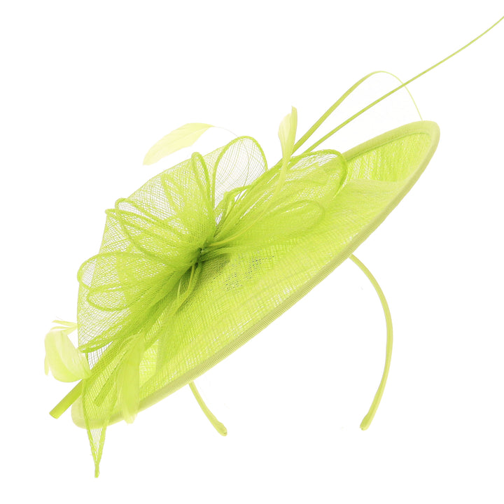 Lime Medium Disc Headband Fascinator (9924)