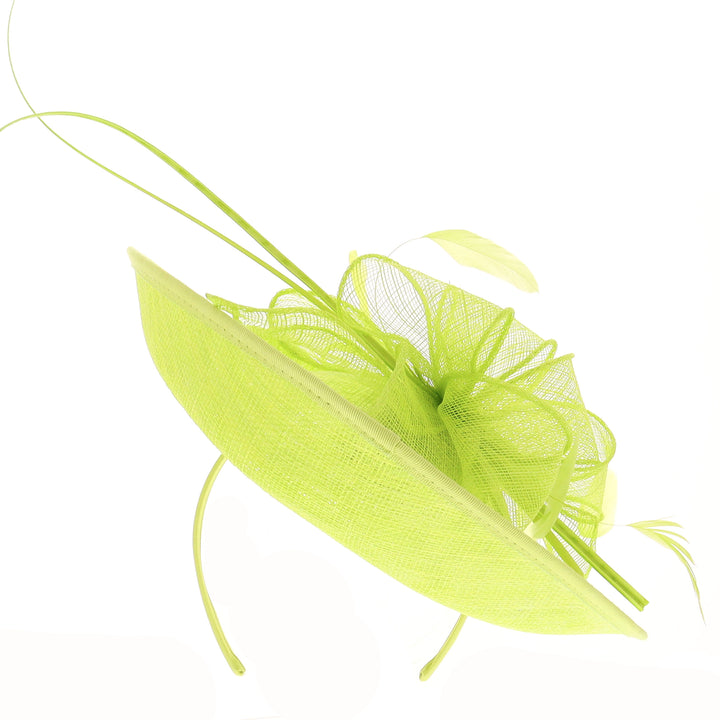 Lime Medium Disc Headband Fascinator (9924)