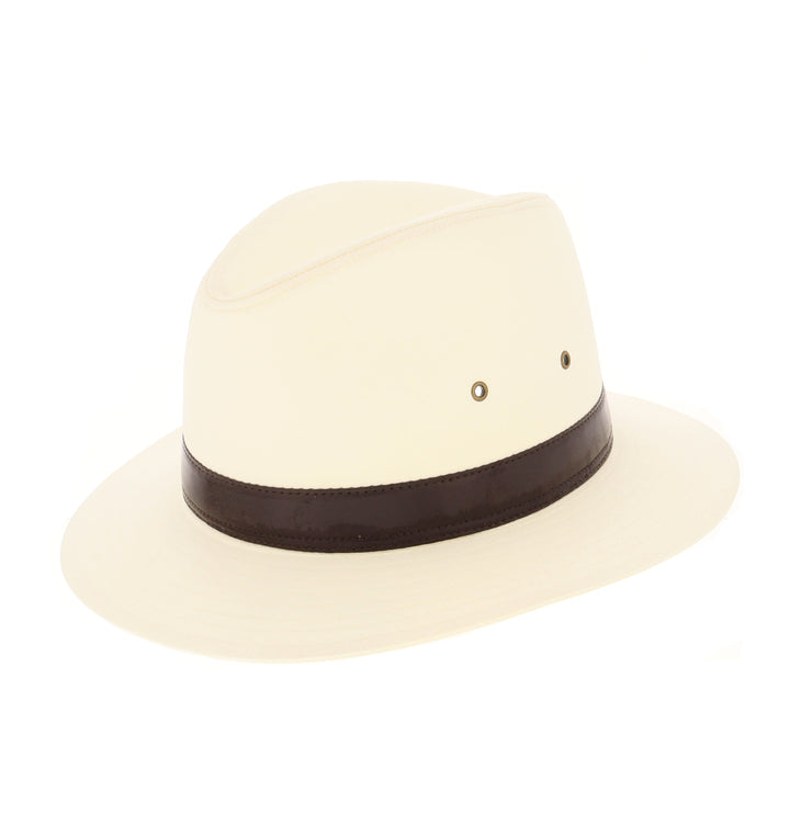 Cotton Fedora With Brown Band