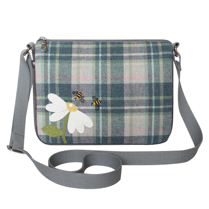 Applique Flower & Bee Messenger Bag by Earth Squared