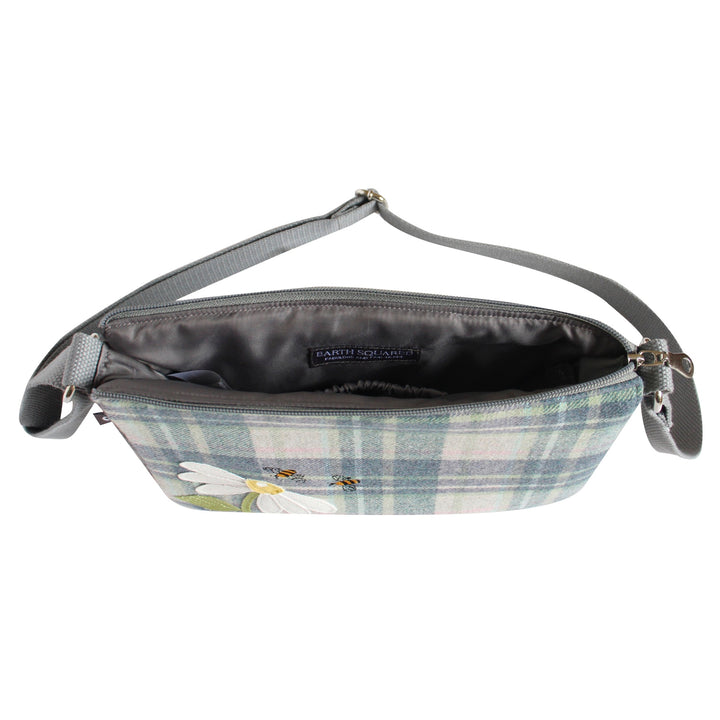 Applique Flower & Bee Messenger Bag by Earth Squared